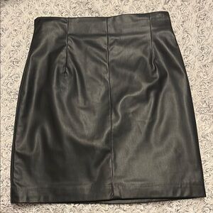 Black Leather Skirt